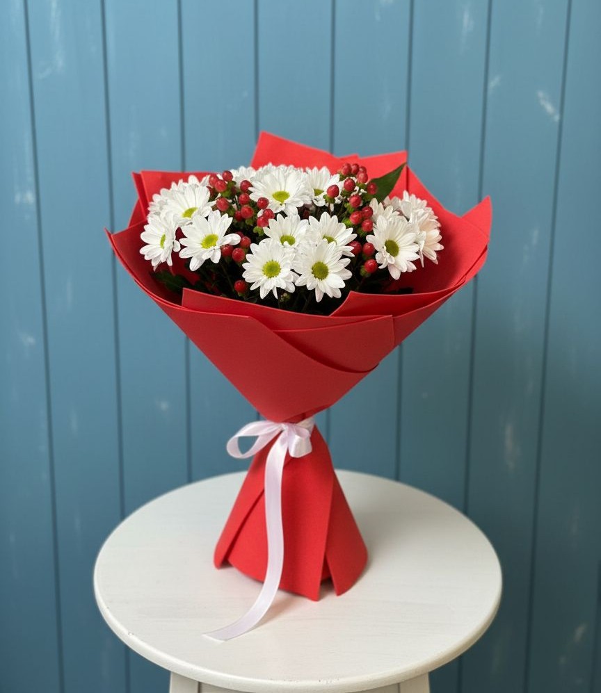 Букет цветов из: Хризантемы в Серышево