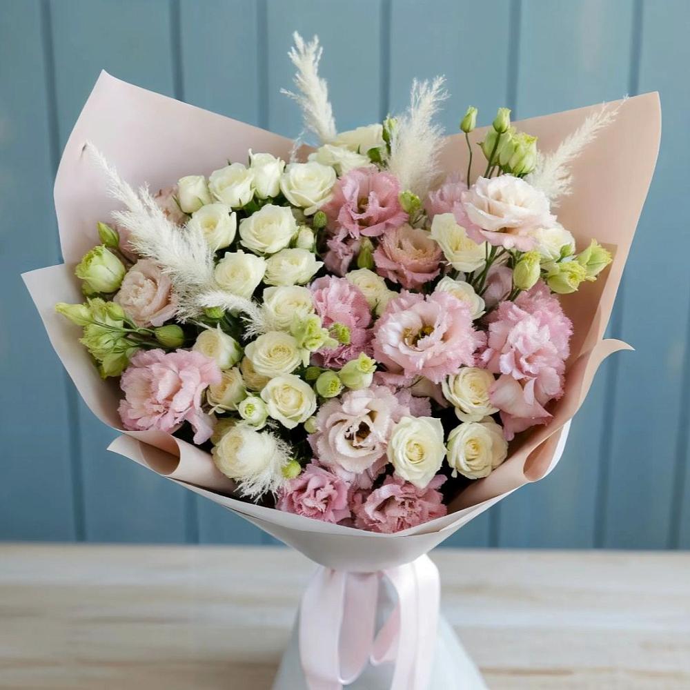 Букет цветов из: Альстромерии и Розы в Серышево