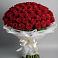 Букет 101 Красная роза Блэк Мэджик в Серышево