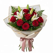 Букет цветов из:  Лилии и Розы в Серышево
