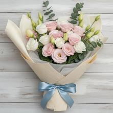 Букет цветов из:  Лизиантусы в Серышево