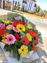 Букет цветов из:  Герберы #REPLACE_PRED# Серышево