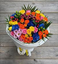 Букет цветов из:  Розы и Хризантемы в Серышево
