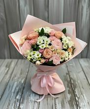 Букет цветов из:  Гвоздики, Розы и Хризантемы в Серышево