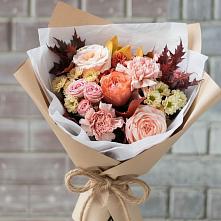 Букет цветов из:  Гвоздики, Хризантемы и Розы в Серышево