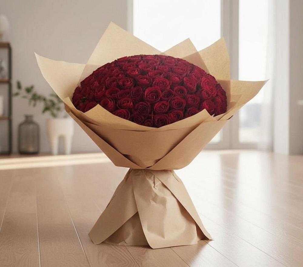 Букет 101 Красная роза в Серышево