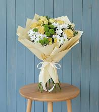 Букет цветов из:  Хризантемы и Розы в Серышево