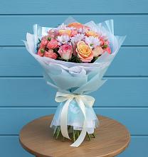 Букет цветов из:  Хризантемы и Розы в Серышево