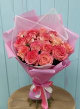 Букет 15 Розовых роз Равель в Серышево